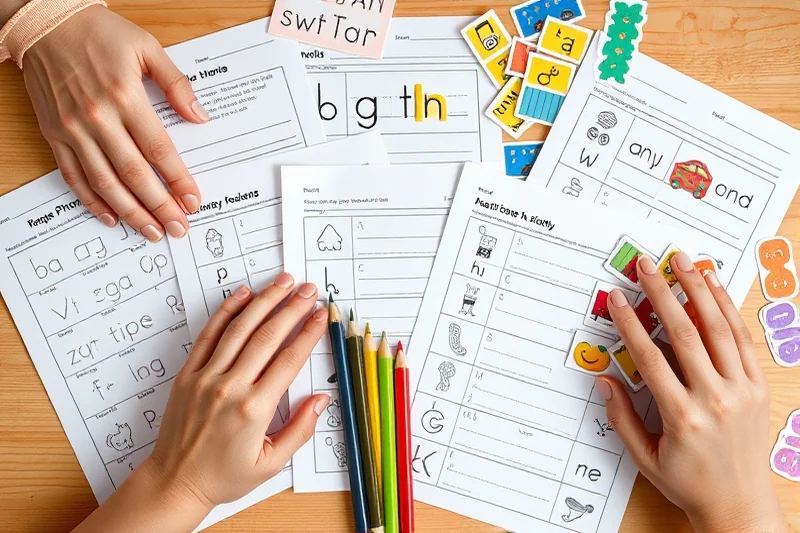 budget phonics activities worksheets — Budget Phonics Activities Worksheets (the finished result)