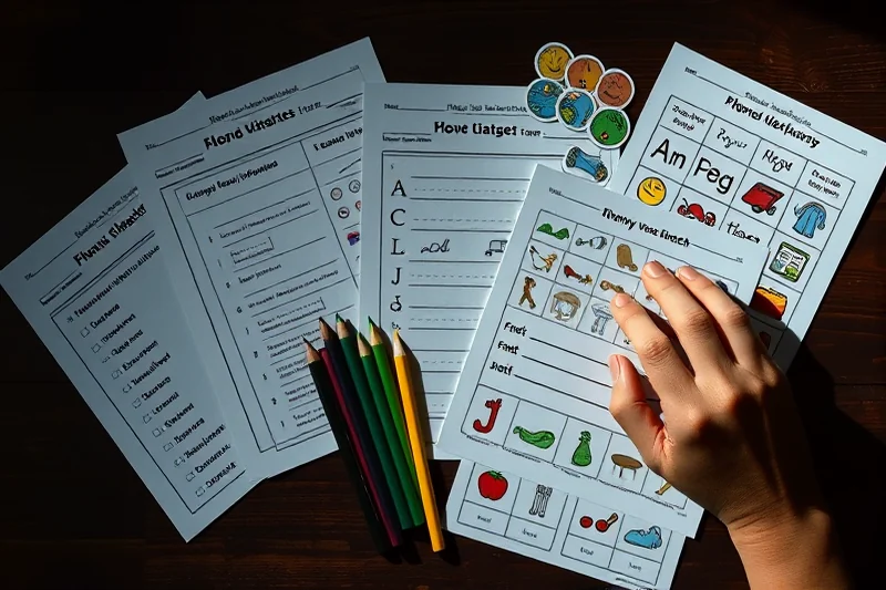 phonics activities printables worksheets on a budget — Phonics Activities Printables Worksheets On A Budget (the finished result)