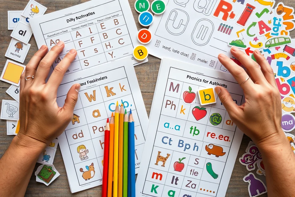 diy phonics activity book — Diy Phonics Activity Book (the finished result)