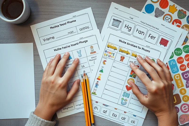 phonics activities budget on a budget — Phonics Activities Budget On A Budget (the finished result)