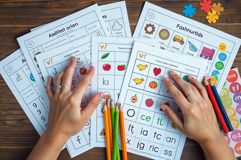 simple budget phonics activities — Simple Budget Phonics Activities (the finished result)