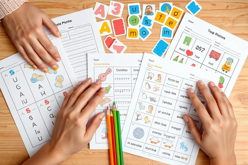 simple phonics activities lesson — Simple Phonics Activities Lesson (the finished result)