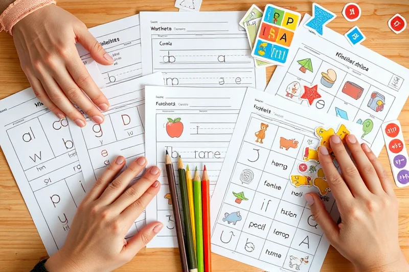 simple phonics activities printables — Simple Phonics Activities Printables (the finished result)