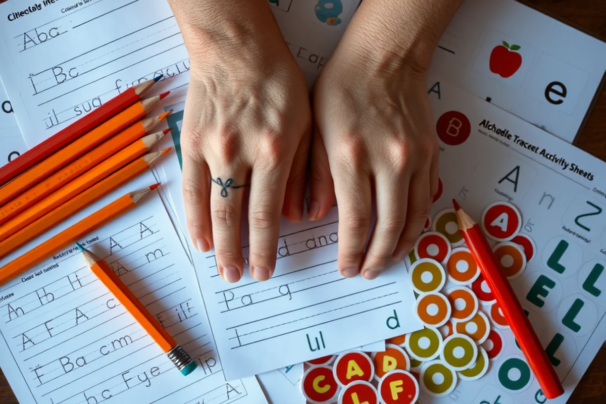 alphabet tracing activity sheets — Alphabet Tracing Activity Sheets (the finished result)