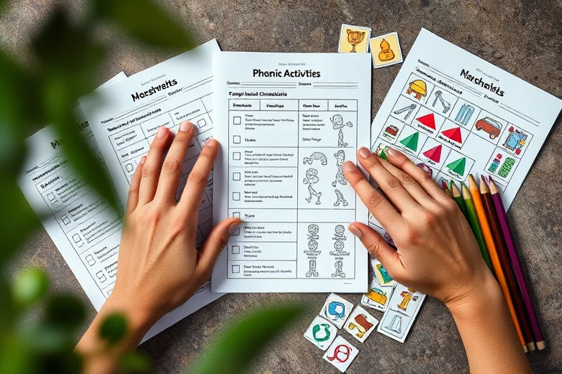 phonics activities printables checklist — Phonics Activities Printables Checklist (the finished result)